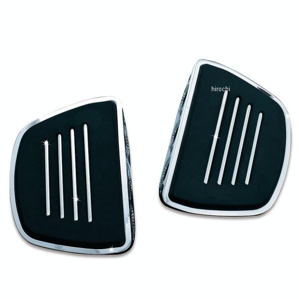 4393 クリアキン Kuryakyn プレミアム ミニフロアボード オス型マウント用 アダプター無 クローム