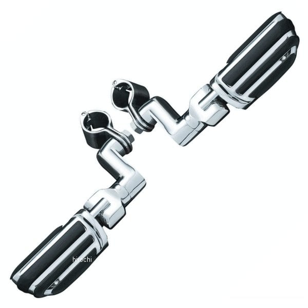 4436 クリアキン Kuryakyn パイロットペグオフセット 1-1/4インチクランプ　クローム