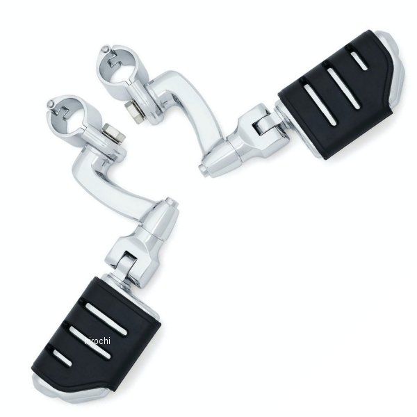 4574 クリアキン Kuryakyn ロングホーン オフセット ハイウェイペグ 1-1/2インチクランプ クローム