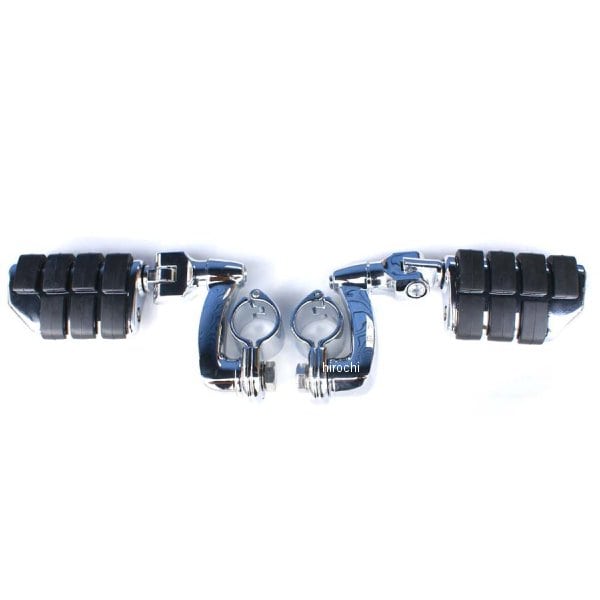 4575 クリアキン Kuryakyn ロングホーン オフセット ハイウェイベグ 1-1/4インチクランプ クローム