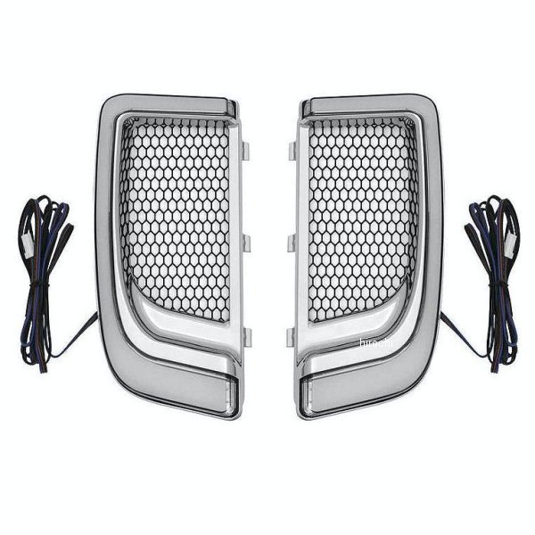 5063 クリアキン Kuryakyn トレーサー LED ロワーフェアリング グリル ツーリングモデル クローム