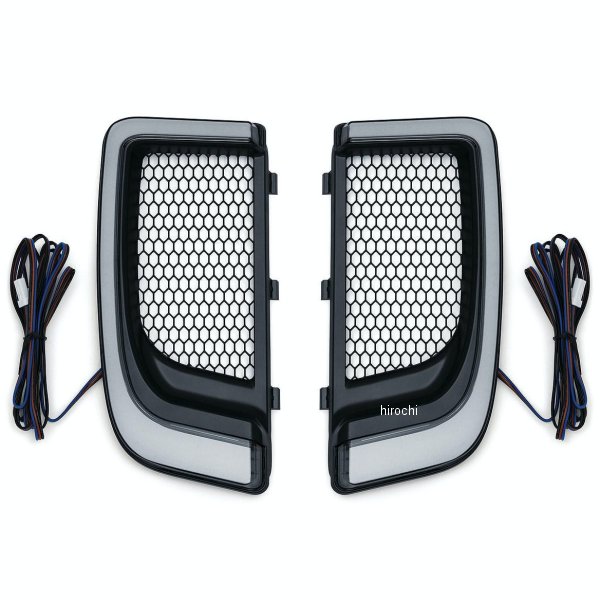 5064 クリアキン Kuryakyn トレーサー LED ロワーフェアリング グリル ツーリングモデル 黒