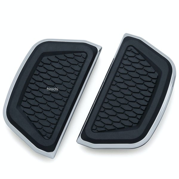 5902 クリアキン Kuryakyn HEX パッセンジャーフロアボードインサート ツーリング、ソフテイル、ダイナ クローム