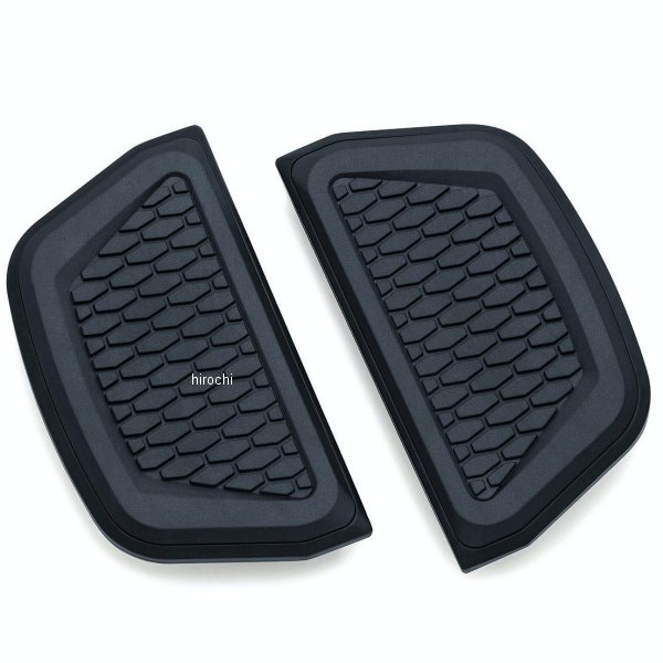 5903 クリアキン Kuryakyn HEX パッセンジャーフロアボードインサート ツーリング、ソフテイル、ダイナ 黒