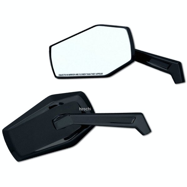5919 クリアキン Kuryakyn HEX ミラー ハーレー汎用 黒