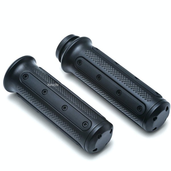 6123 クリアキン Kuryakyn ヘビーインダストリーグリップ 08年以降 ハーレー 電子スロットル用 黒