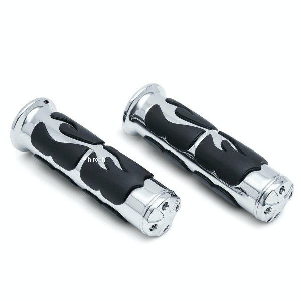 6262 クリアキン Kuryakyn ISO フレイムグリップ 1インチハンドル車 汎用 クローム