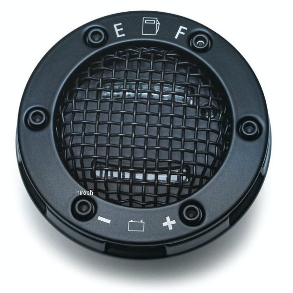 6551 クリアキン Kuryakyn メッシュ LED フューエル/バッテリーゲージ ツーリング、ソフテイル、ダイナ 黒