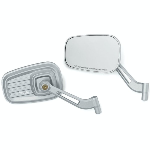 6654 クリアキン Kuryakyn DILLINGER ミラーセット ハーレー汎用 シルバー