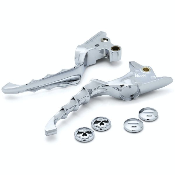 6744 クリアキン Kuryakyn ゾンビレバーセット 17年以降 ミルウォーキーエイト ソフテイル クローム