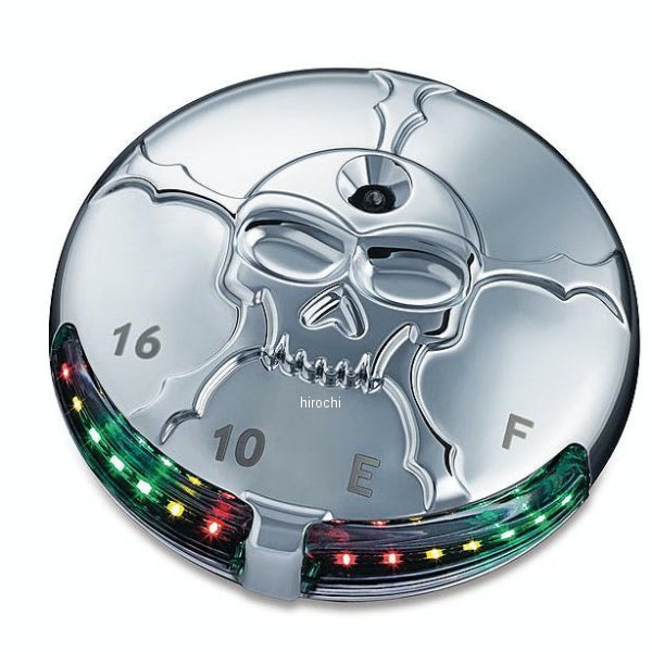 7357 クリアキン Kuryakyn ゾンビ フューエル/バッテリーゲージ