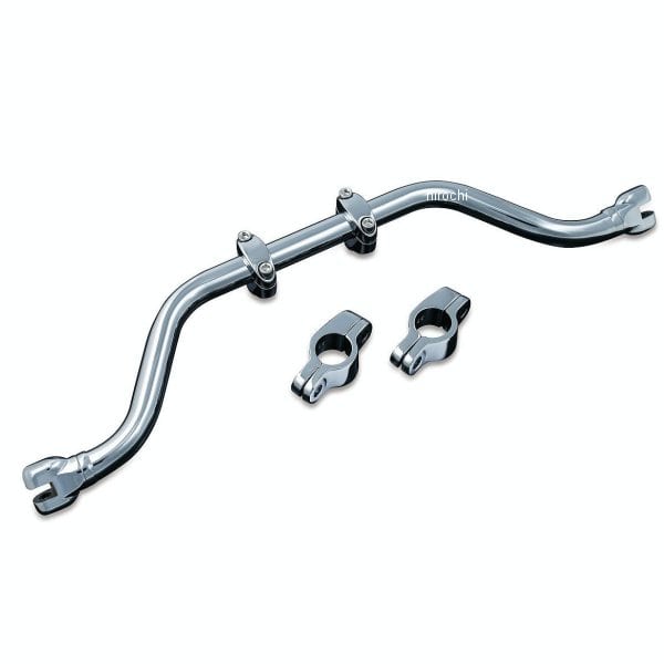 7502 クリアキン Kuryakyn アジャスタブル マスタッシュバー 86年-17年 ソフテイル クローム