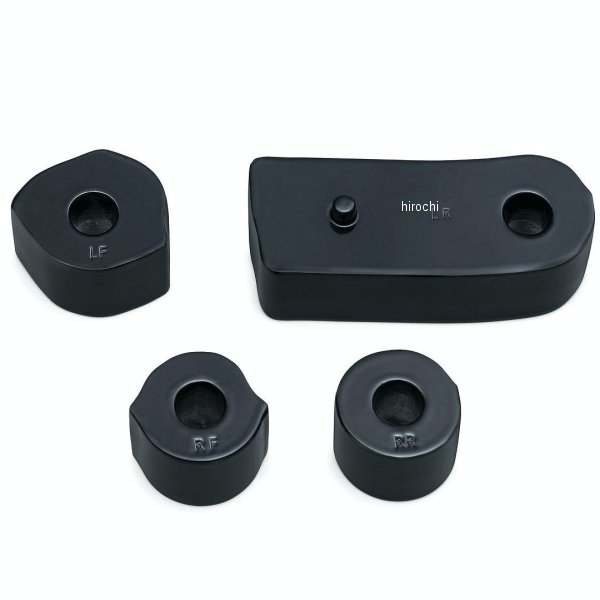 7508 クリアキン Kuryakyn ドライバーフロアボードスペーサー 17年以降 ミルウォーキーエイト ソフテイル 黒