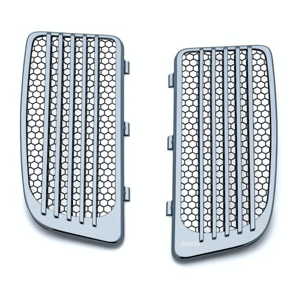 7681 クリアキン Kuryakyn ラジエターグリル  14年以降 ツインクールド クローム