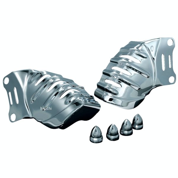 7789 クリアキン Kuryakyn フロントキャリパーカバー ツーリング、トライク、Vロッド クローム