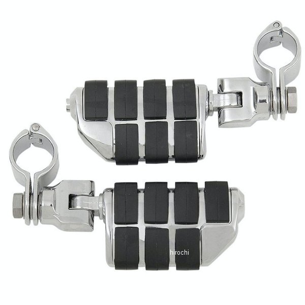 7992 クリアキン Kuryakyn Dually ISO フレームマウントフットペグ 1-1/4インチクランプ