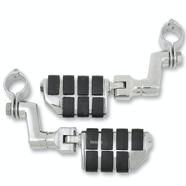 7993 クリアキン Kuryakyn Dually ISO オフセットハイウェイペグマウント 1-1/4インチクランプ