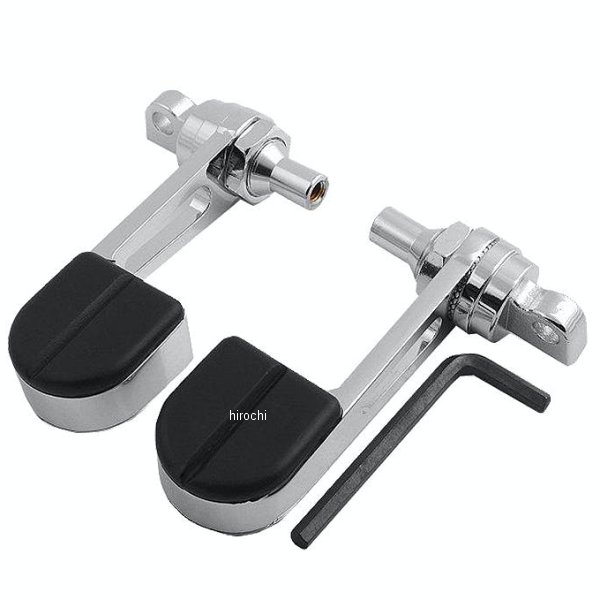 8074 クリアキン Kuryakyn ISOフットペグ STIRRUPS クローム/黒