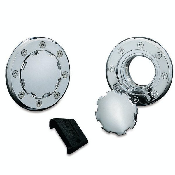 8310 クリアキン Kuryakyn フラッシュマウントガスキャップ ノーベンド 96年-99年 ソフテイル クローム