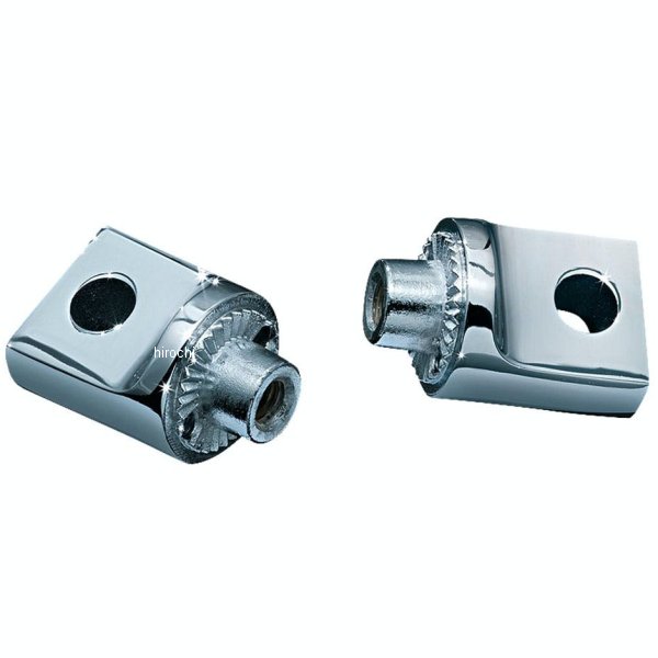 8883 クリアキン Kuryakyn ノンピボット スプライン フットペグアダプター オス型 クローム