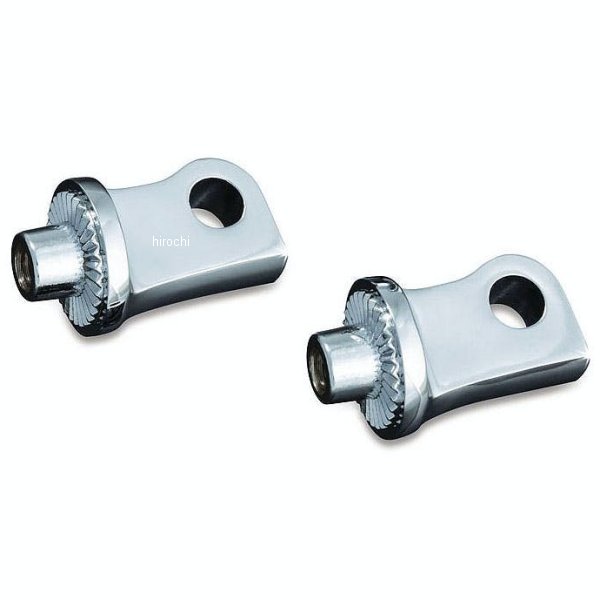 8884 クリアキン Kuryakyn スプライン フットペグアダプター XL1200X、XL1200V、XL1200XS クローム