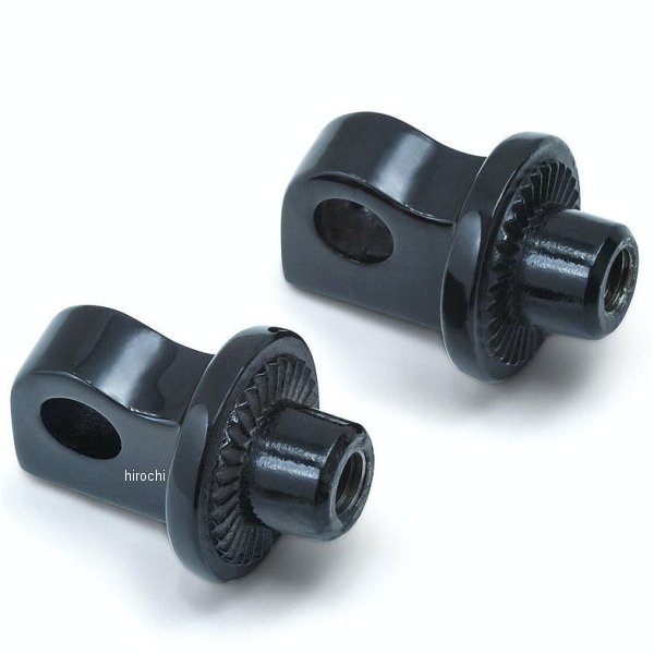 8888 クリアキン Kuryakyn スプライン フットペグアダプター オス型 黒