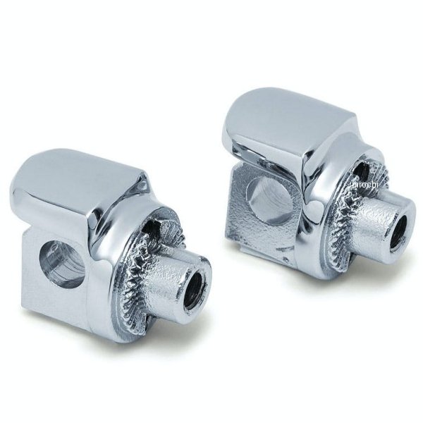 8894 クリアキン Kuryakyn ノンピボット スプラインタンデムフットペグアダプター ツーリング、ダイナ クローム