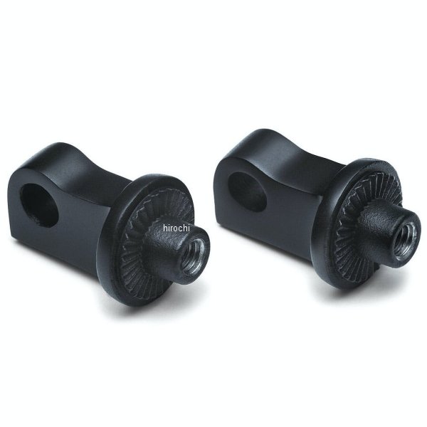 8896 クリアキン Kuryakyn スプラインフットペグアダプター XL1200X、XL1200V、XL1200C 黒