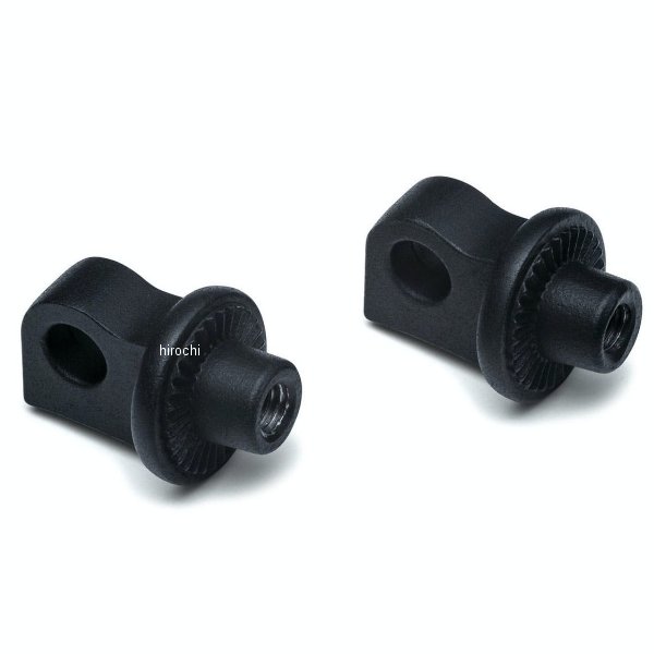 8898 クリアキン Kuryakyn スプラインフットペグアダプター オス型 ハーレー汎用 黒