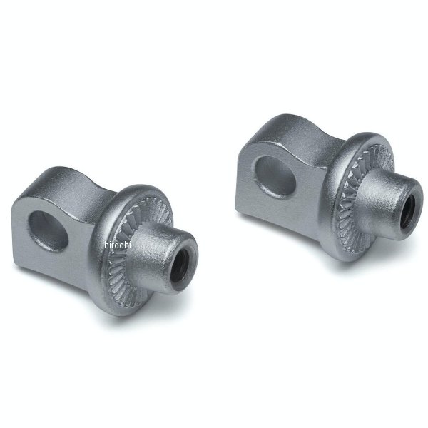 8899 クリアキン Kuryakyn スプラインフットペグアダプター オス型 ハーレー汎用 シルバー