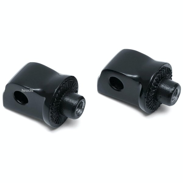 8924 クリアキン Kuryakyn スプラインタンデムフットペグアダプター 18年以降 ソフテイル 黒