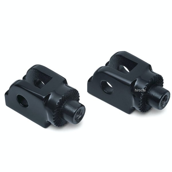 8946 クリアキン Kuryakyn スプラインドライバーフットペグアダプター 18年以降 ソフテイル 黒