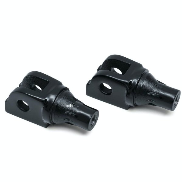 8948 クリアキン Kuryakyn テーパードドライバーフットペグアダプター 18年以降 ソフテイル 黒