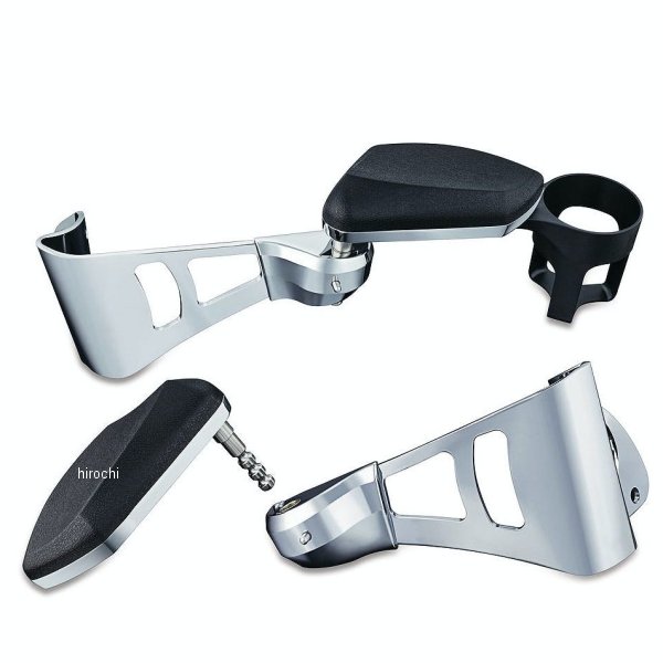 8955 クリアキン Kuryakyn パッセンジャーアーム 14年以降 ツーリング、トライク クローム