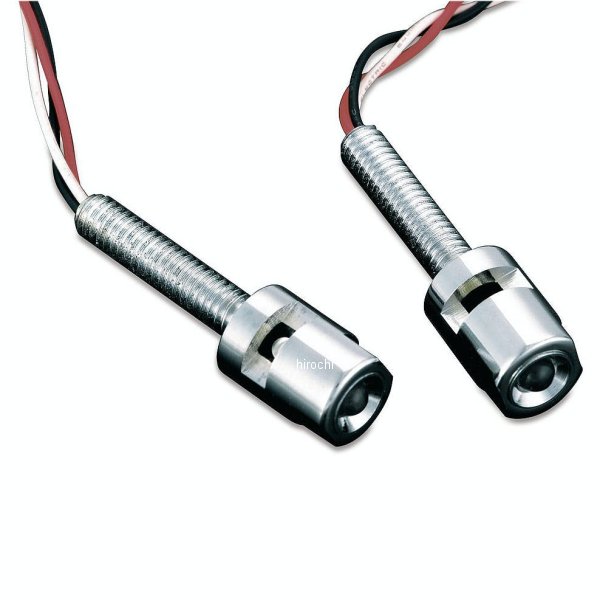 9398 クリアキン Kuryakyn LEDナンバープレートライト イルミネーション付き クローム