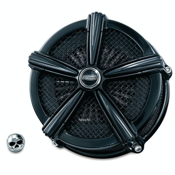 9550 クリアキン Kuryakyn MACH2 エアクリーナー S＆S、HSR用 黒