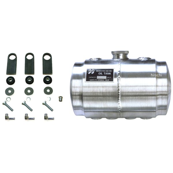 MP1006 ムーンアイズ MQQNEYES オイルタンク インチMCインチ1Gal アルミ ヘアライン 汎用 ヘアライン