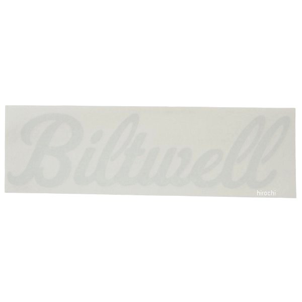 8511-027 ビルトウェル Biltwell カッティングステッカー SCRIPT 白 9インチ×2-1/4インチ