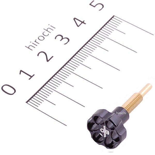 03-03-0006 SP武川 アルミ削り出しアジャストスクリュー ブラックアルマイト KEIHIN PC18 PC20 PB16 キャブレター用 モンキー ゴリラ