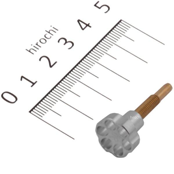 03-03-0009 SP武川 アルミ削り出しスロットルアジャストスクリュー シルバーアルマイト KEIHIN PD22・PE24/28