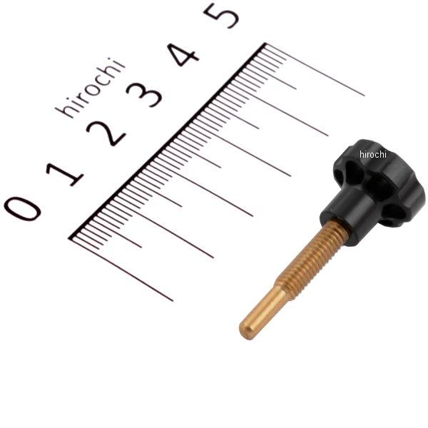 03-03-0010 SP武川 アルミ削り出しスロットルアジャストスクリュー ブラックアルマイト KEIHIN PD22・PE24/28