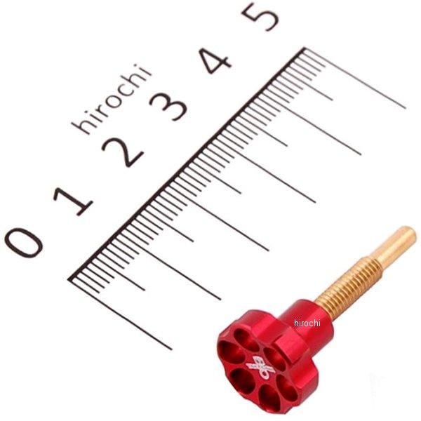 03-03-0012 SP武川 アルミ削り出しスロットルアジャストスクリュー レッドアルマイト KEIHIN PD22・PE24/28