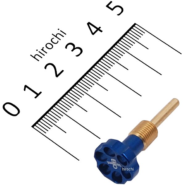 03-03-0052 SP武川 アイドルアジャストスクリュー MIKUNI VM22 ブルー