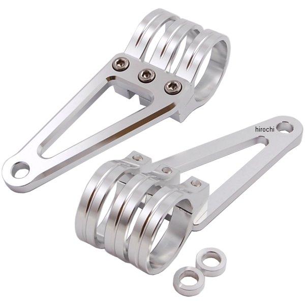 030049-33 ポッシュ POSH φ35マシンドホリゾンヘッドライトステー 3クランプタイプ φ41mm シルバー