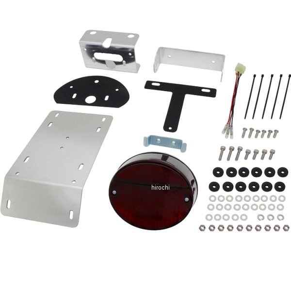 030090-LD-10 ポッシュ POSH LED Z2テールランプ フェンダーレスキット ゼファー750、ゼファー750RS ダーク赤