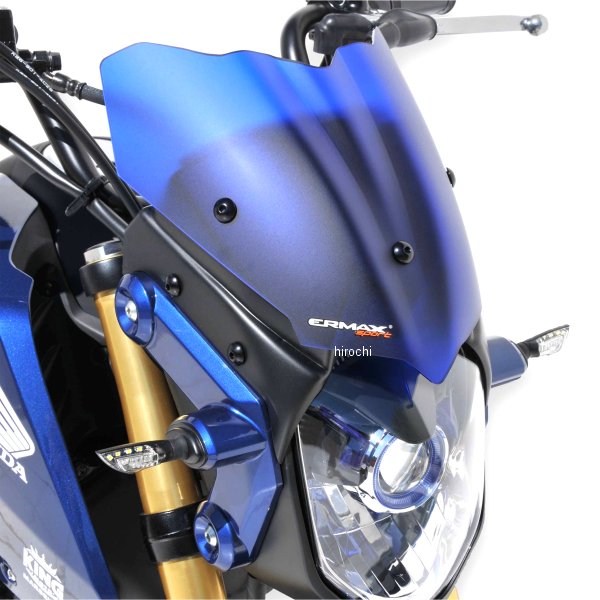 0301XX138 アルマックス ERMAX スポーツスクリーン 30cm 13年-15年 MSX125、GROM クリア