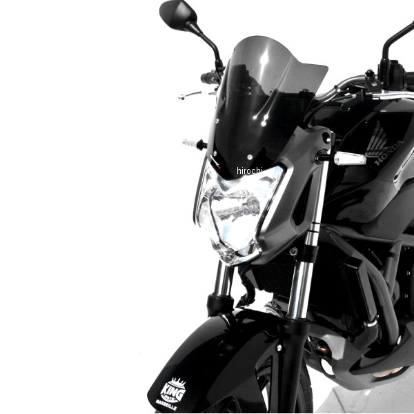 0301XX128 アルマックス ERMAX スポーツ スクリーン 30cm 12年-13年 NC700S グレー