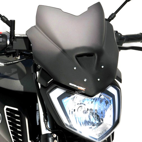 0302XX123 アルマックス ERMAX スポーツ スクリーン 27.5cm 14年-19年 MT-125 ライトブラック