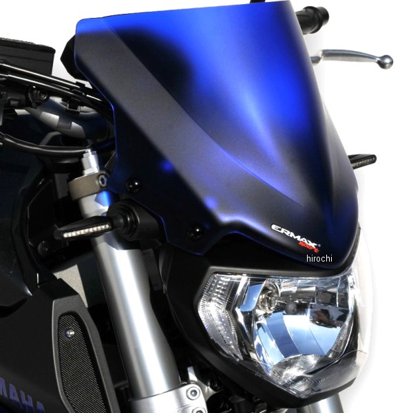 0302XX117 アルマックス ERMAX スポーツ スクリーン 25cm 14年-16年 MT-09 FZ-09 グレー