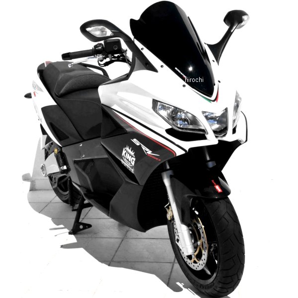 0308XX038 アルマックス ERMAX スポーツスクリーン 54cm 12年-17年 アプリリア SRV850 ダークブラック
